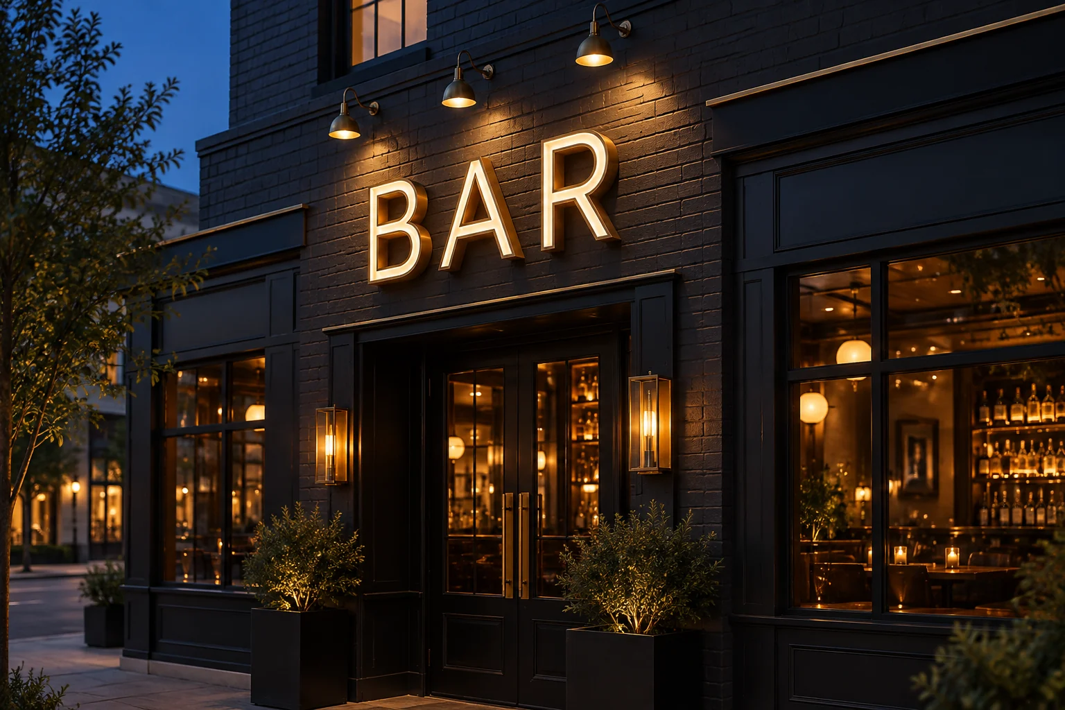 Bar Signs sign concept illustration
