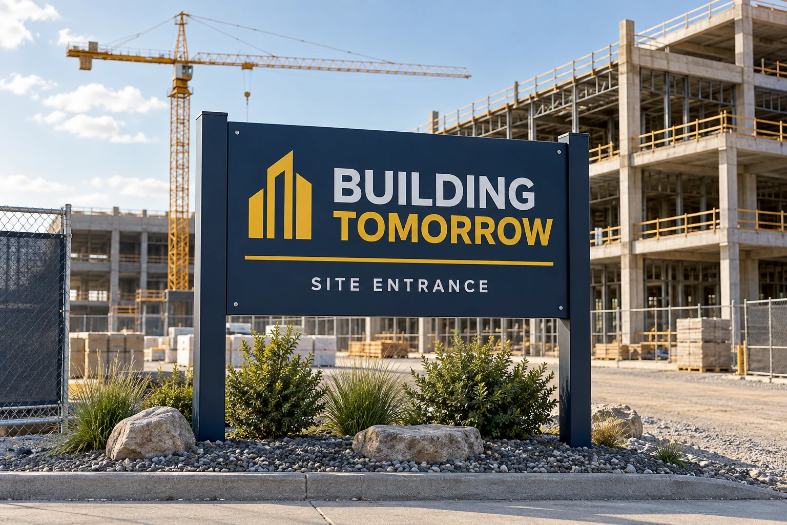 Construction Signs sign concept illustration