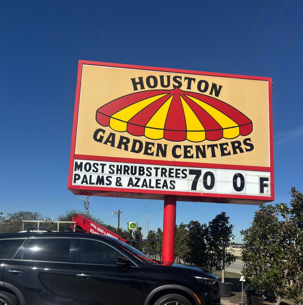 Planning details for pole signs