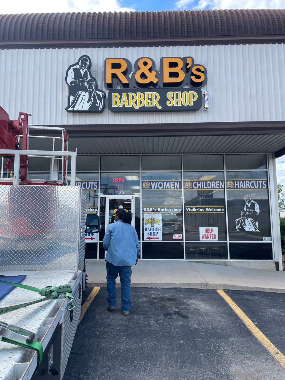 Planning details for barber signs