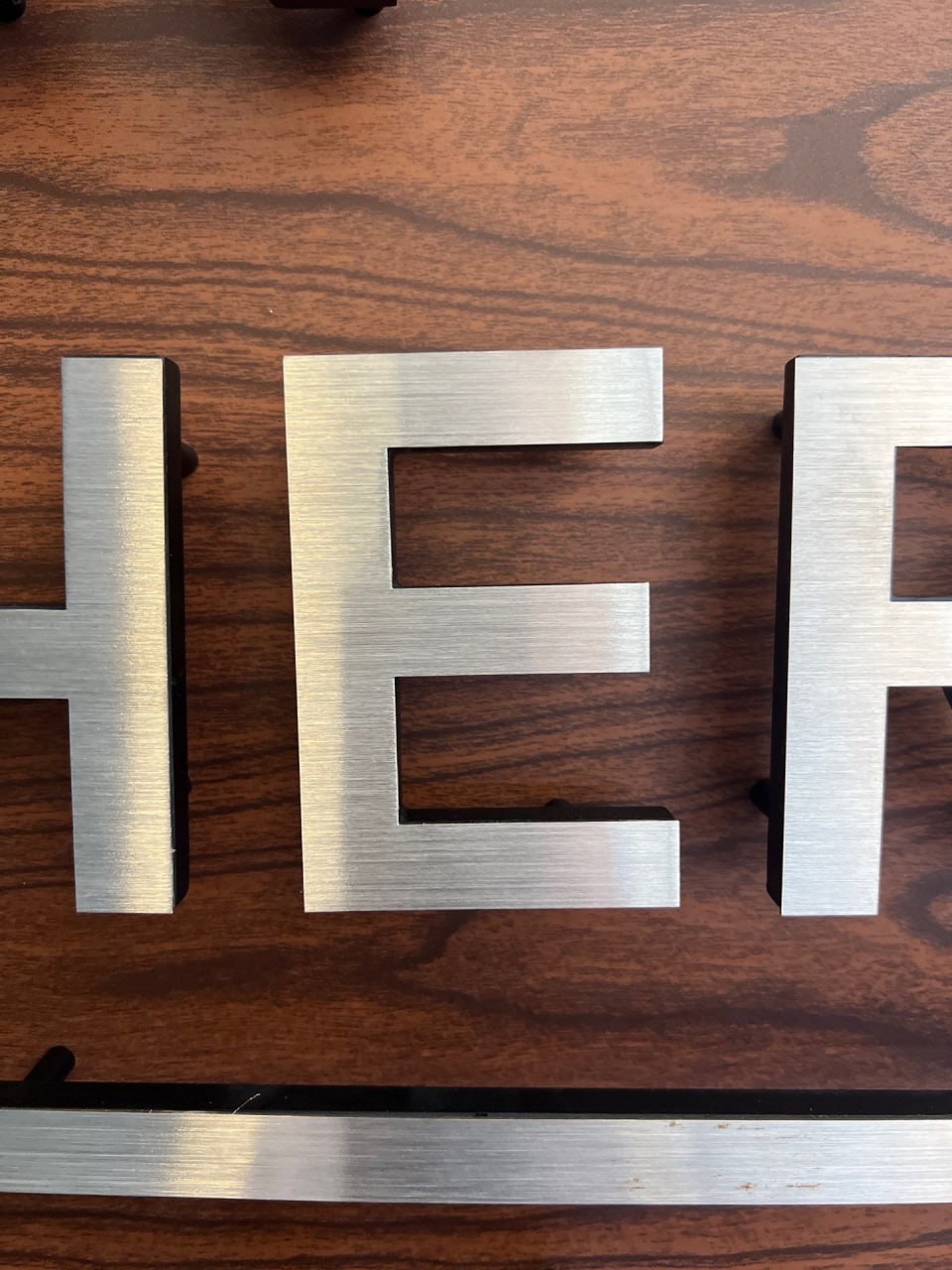 Planning details for metal signs