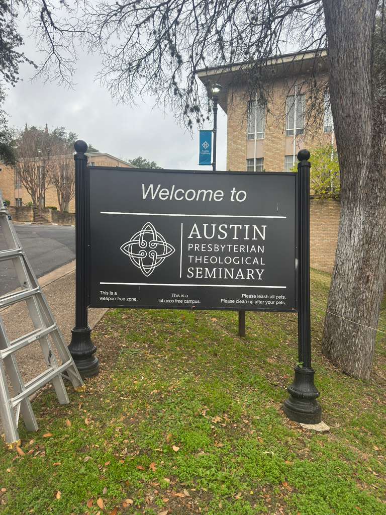 Coordinated post & panel signs signage