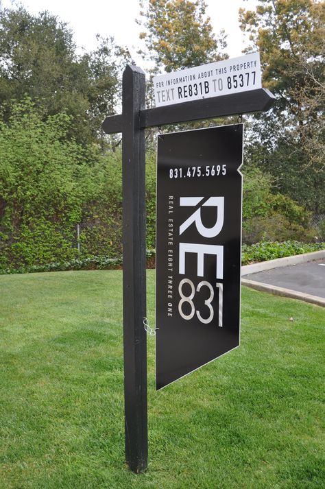 Planning details for real estate signs